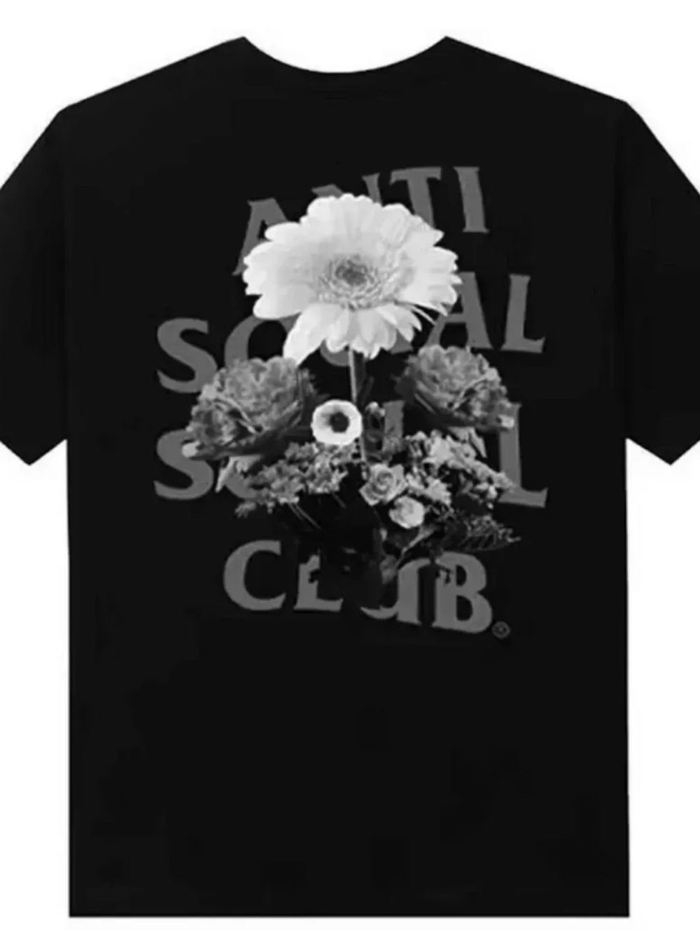 Anti Social Social Club Black Tee “the ghost of you and me”